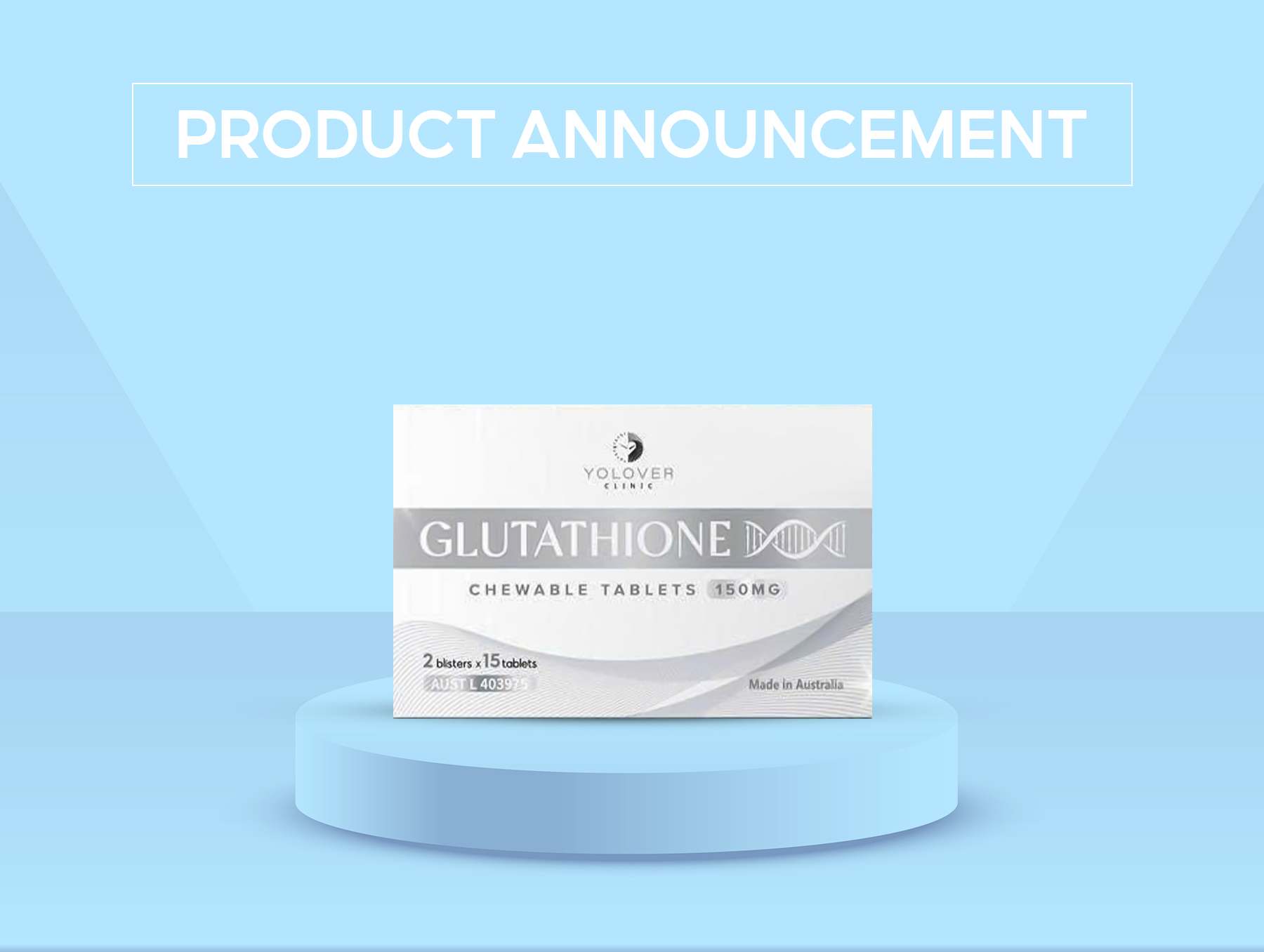 Product Announcement Glutathione 150 mg